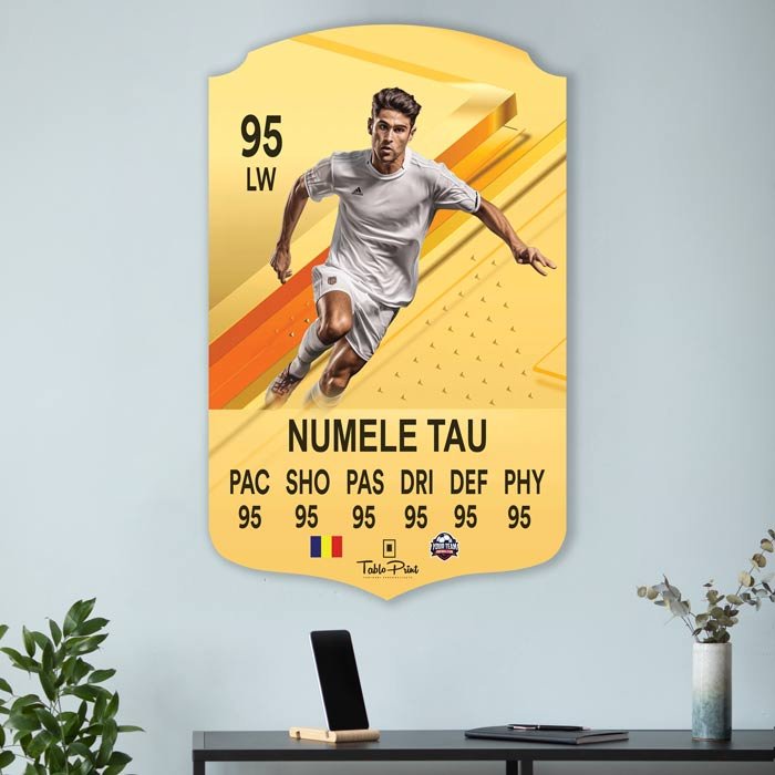 Card Fifa FC24 Shiny Gold Personalizat - TabloPrint