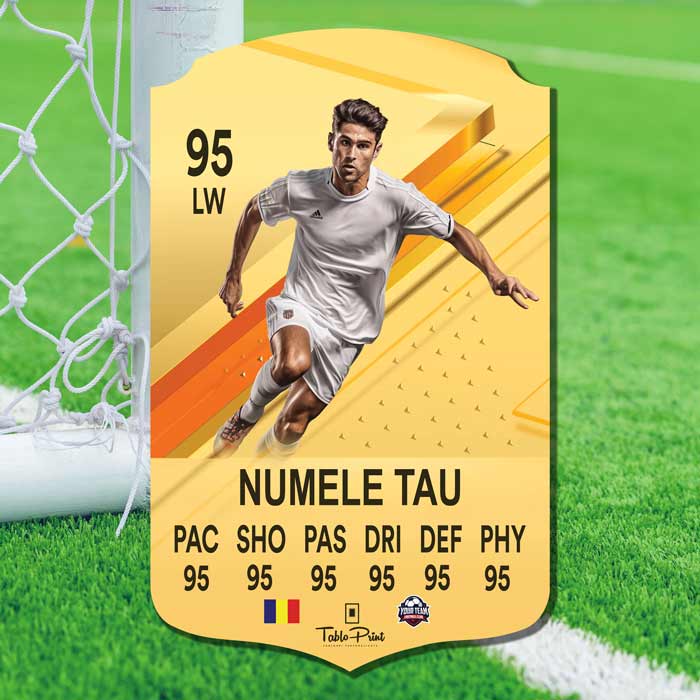 Card Fifa FC24 Shiny Gold Personalizat - TabloPrint