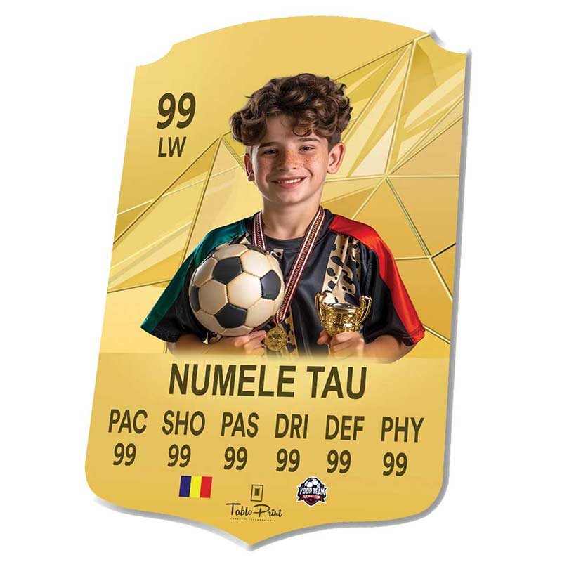 FC25 Shiny Gold Card Personalizat - TabloPrint