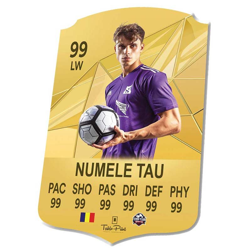 FC25 Shiny Gold Card Personalizat - TabloPrint