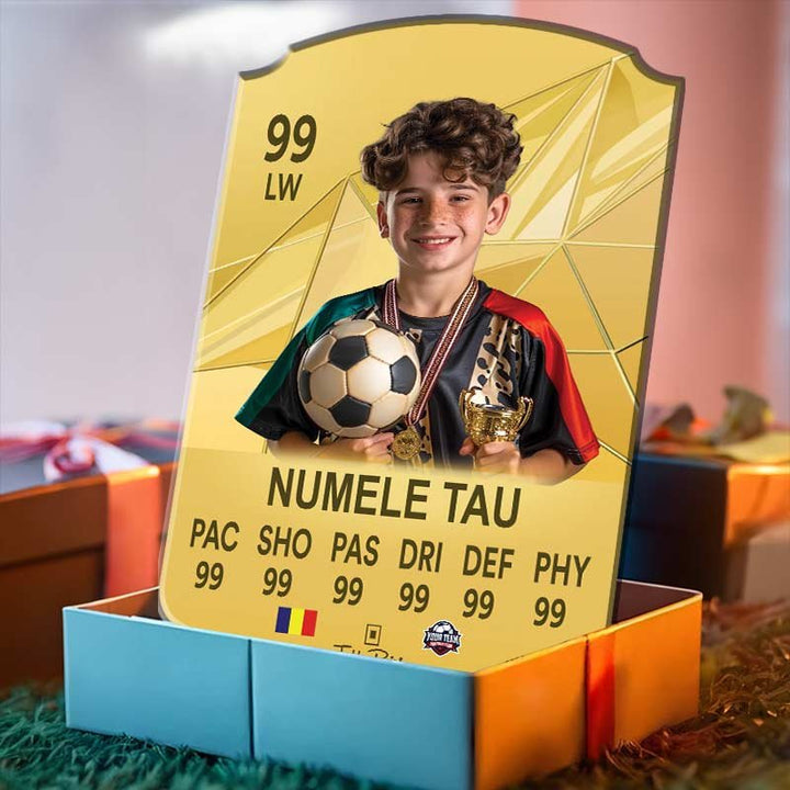 FC25 Shiny Gold Card Personalizat - TabloPrint