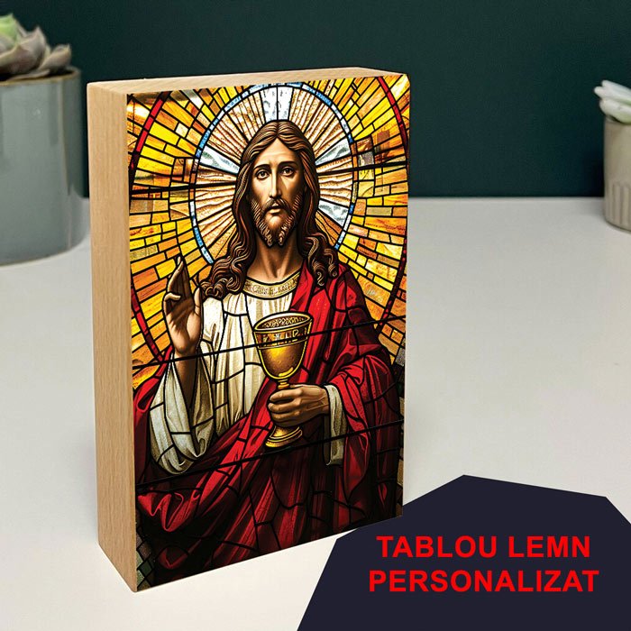 Tablou Lemn Iisus model 2 - TabloPrint