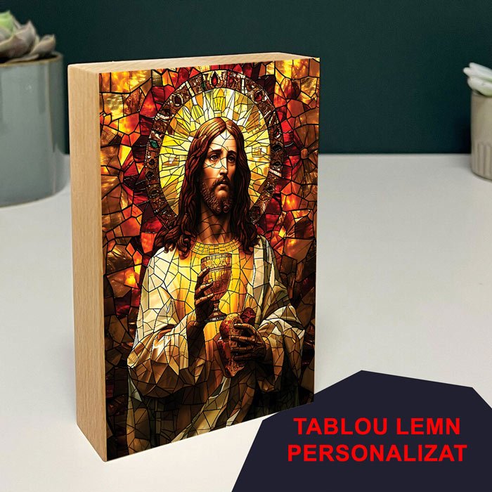 Tablou Lemn Iisus model 3 - TabloPrint