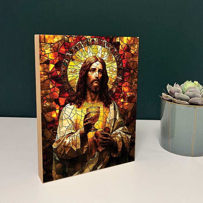 Tablou Lemn Iisus model 3 - TabloPrint