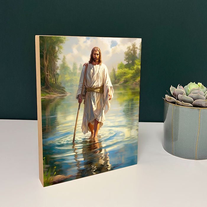 Tablou Lemn Iisus model 4 - TabloPrint