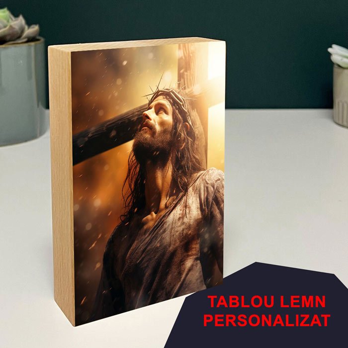Tablou Lemn Iisus model 5 - TabloPrint