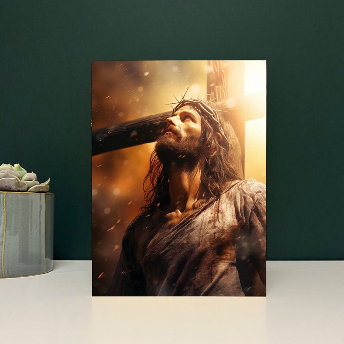 Tablou Lemn Iisus model 5 - TabloPrint