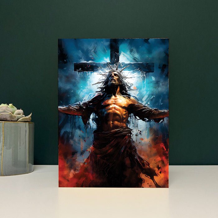 Tablou Lemn Iisus model 9 - TabloPrint