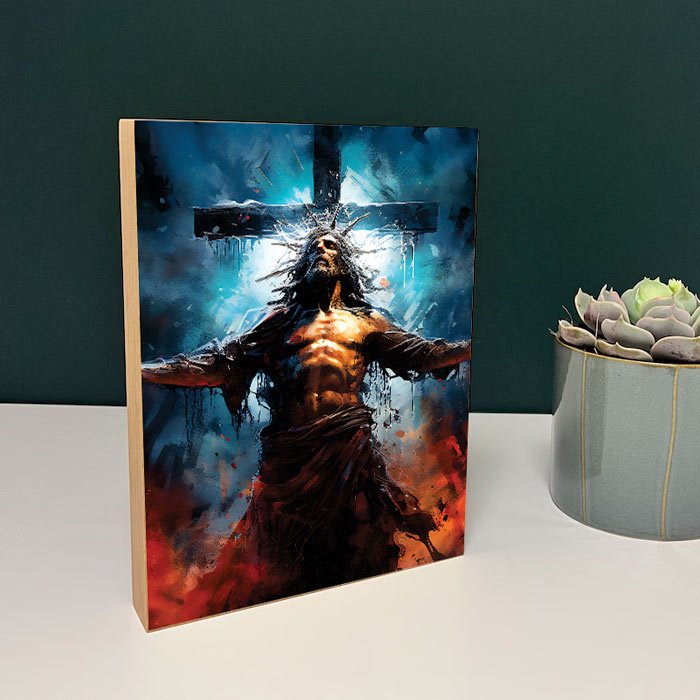 Tablou Lemn Iisus model 9 - TabloPrint