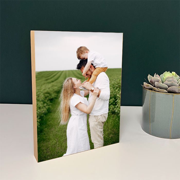 Tablou Lemn Personalizat cu Poza - Cadou Familie, Nasi, Parinti - TabloPrint