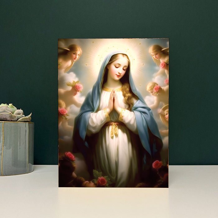 Tablou Lemn Sf. Maria model 12 - TabloPrint