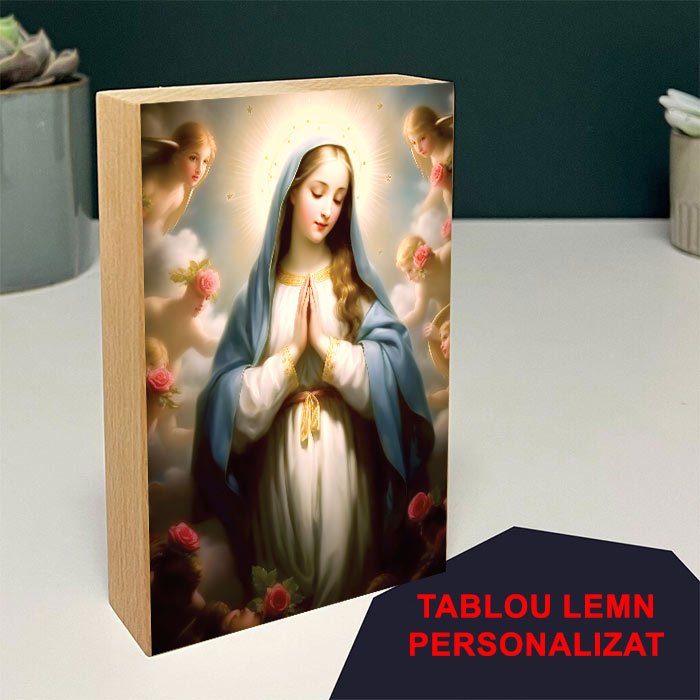 Tablou Lemn Sf. Maria model 12 - TabloPrint