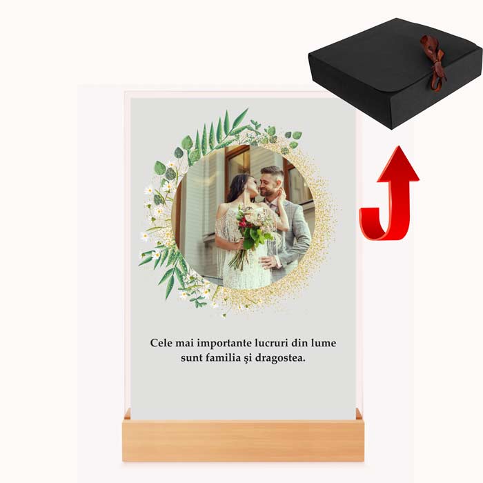 Tablou Personalizat cu Mesaj - Cadou Perfect Cupluri - Tablouri de Nuntă și Evenimente Speciale - TabloPrint