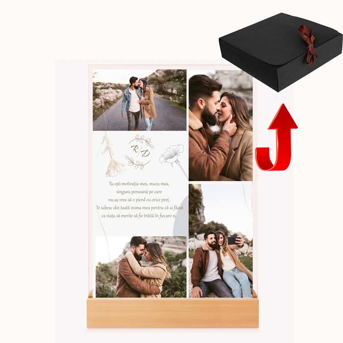 Tablou Personalizat cu Mesaj de Dragoste și Iubire | Cadou Romantic pentru Partenerul Tău – Tablou cu Mesaj Unic pentru Iubire - TabloPrint