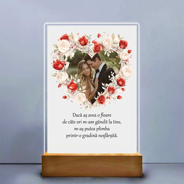 Tablou Personalizat de Aniversare pentru Cuplu | Cadou Iubire pentru Iubit/Iubită sau Valentine's Day - TabloPrint