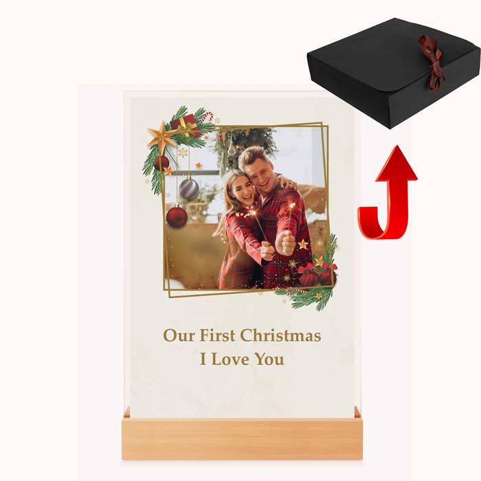 Tablou Personalizat de Crăciun pentru Cupluri – Cadou Unic pentru Iubit/Iubită, Aniversare și Momente Speciale - TabloPrint