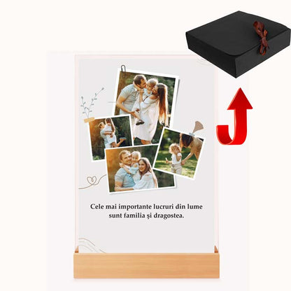 Tablou Personalizat cu Mesaj Si Poze| Cadou Ideal pentru Momente Speciale Relatie Aniversare-Nasi-Cupluri