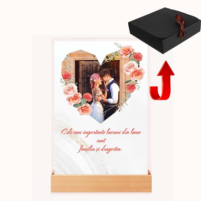 Tablou Personalizat pentru Cupluri - Cadou de Valentine's Day sau Aniversare Relație - TabloPrint