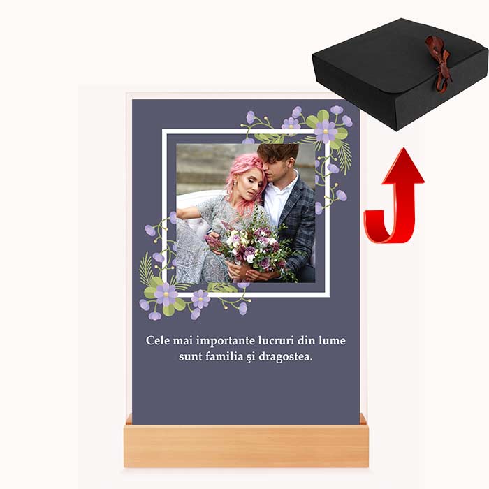 Tablou Personalizat pentru Nasi | Cadou Nunta sau Aniversare Cuplu | Mesaj Emoționant de Iubire - TabloPrint