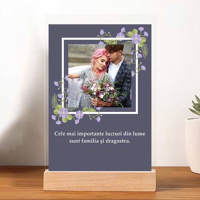 Tablou Personalizat pentru Nasi | Cadou Nunta sau Aniversare Cuplu | Mesaj Emoționant de Iubire - TabloPrint