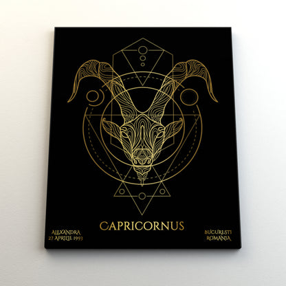 Tablou Zodiac Personalizat Luxury - Capricorn - TabloPrint - Tablouri/Cadouri Personalizate 