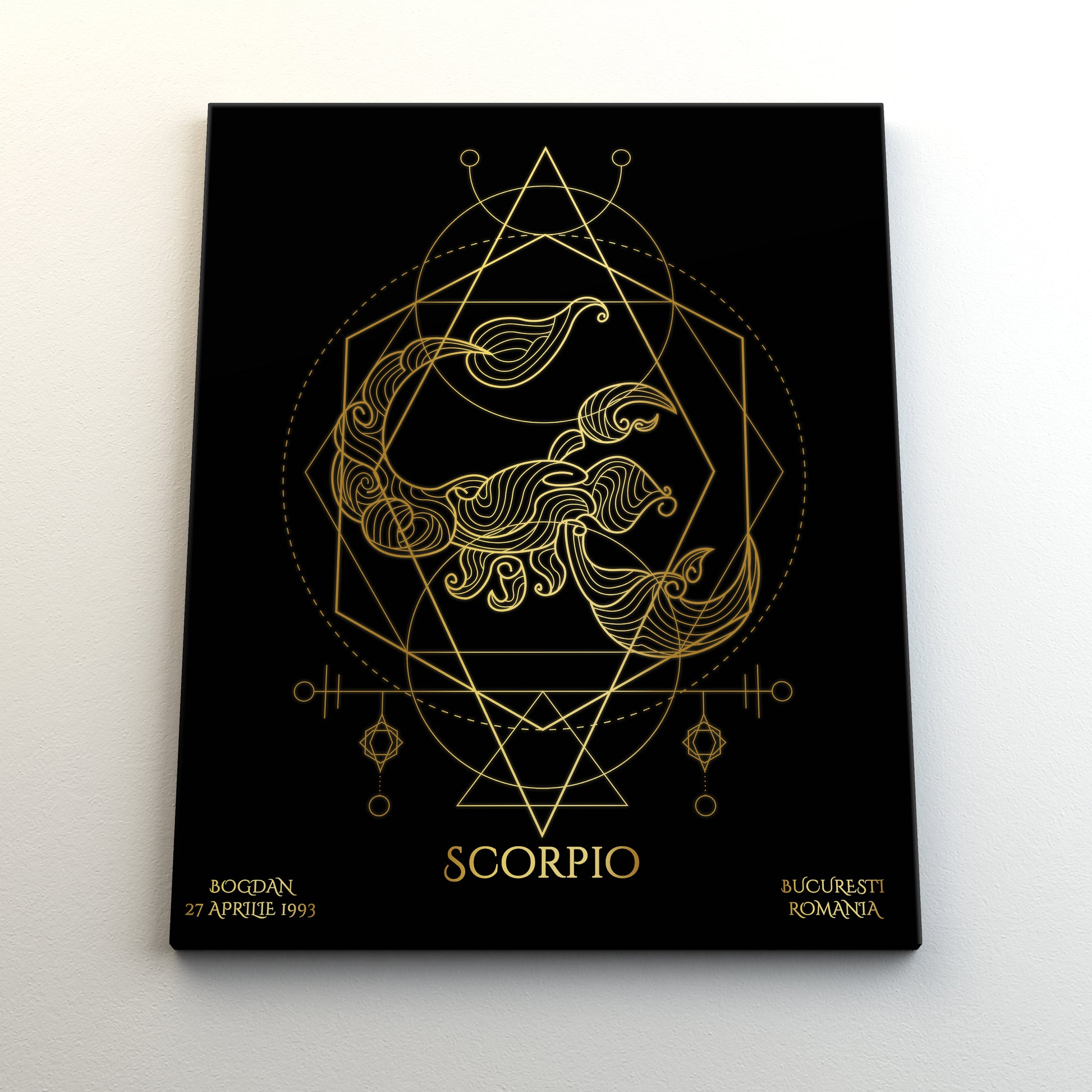 Tablou Zodiac Personalizat Luxury - Scorpion - TabloPrint - Tablouri/Cadouri Personalizate 