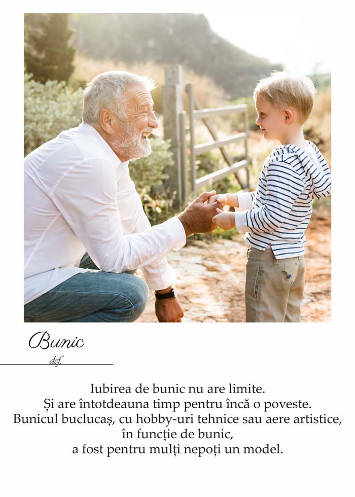 Tablou cu poza si mesaj definitie - Bunic - TabloPrint