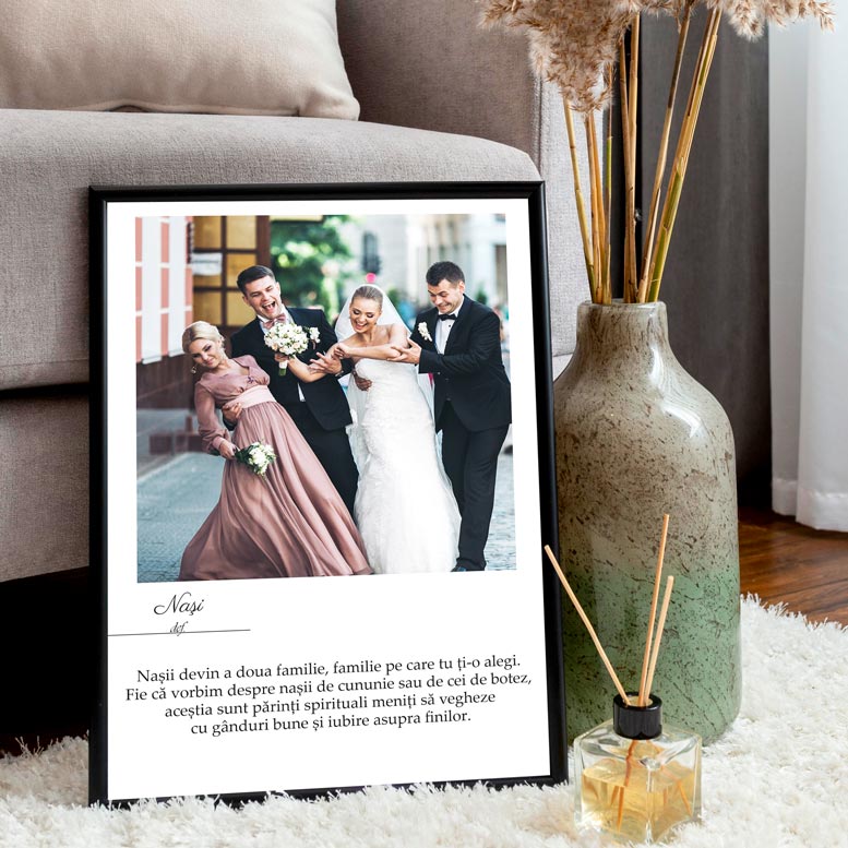 Tablou cu poza si mesaj definitie - Nasi - TabloPrint