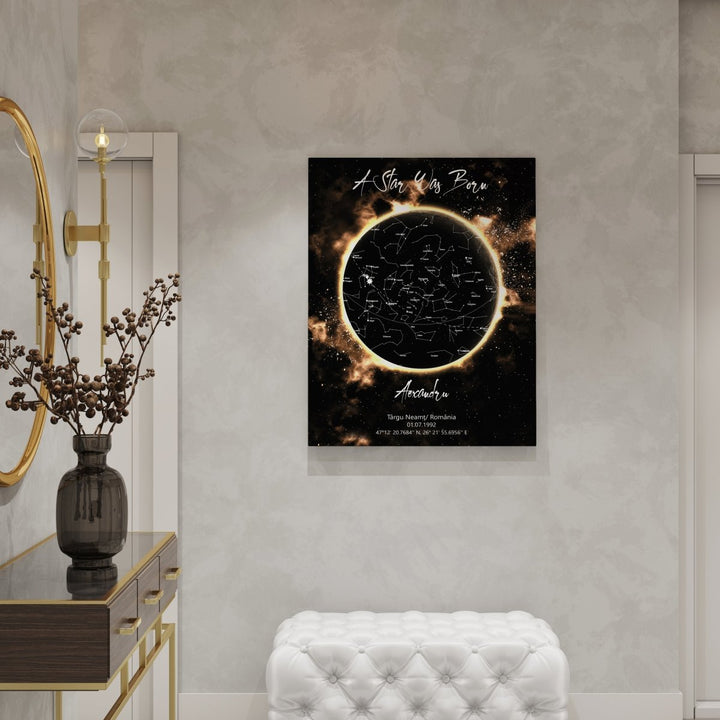 Tablou Harta Stelelor Personalizat Fire - TabloPrint