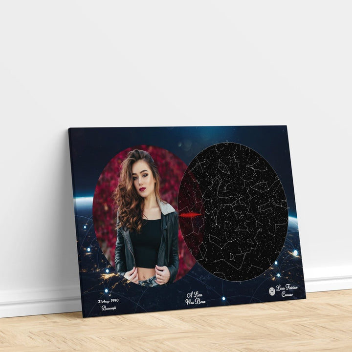 Tablou Personalizat - Harta Stelelor + Melodie - Earth - TabloPrint