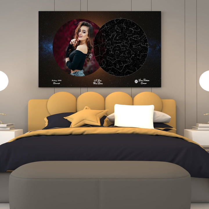 Tablou Personalizat - Harta Stelelor + Melodie - Eclipse - TabloPrint