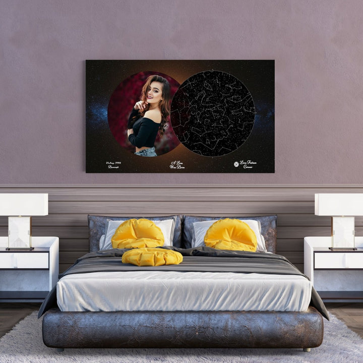 Tablou Personalizat - Harta Stelelor + Melodie - Eclipse - TabloPrint