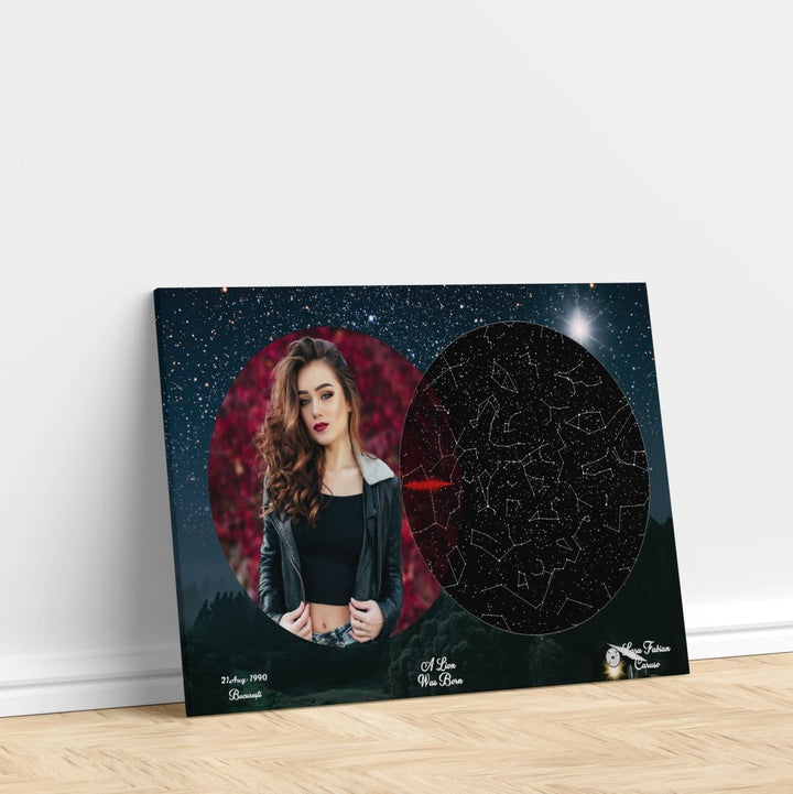 Tablou Personalizat - Harta Stelelor + Melodie - Forest Sky - TabloPrint