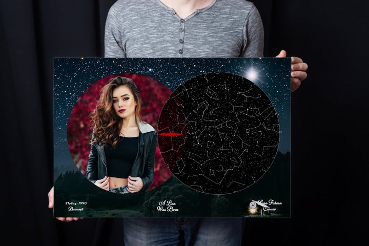 Tablou Personalizat - Harta Stelelor + Melodie - Forest Sky - TabloPrint