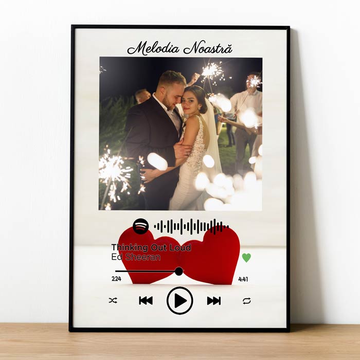 Tablou Spotify Personalizat Our Song Love - TabloPrint