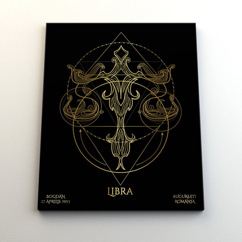 Tablou Zodiac Personalizat Luxury - Balanta - TabloPrint