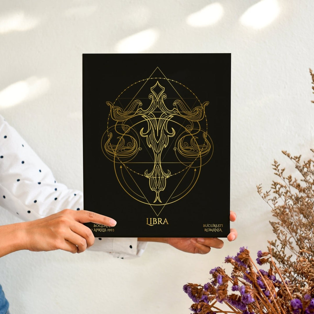 Tablou Zodiac Personalizat Luxury - Balanta - TabloPrint