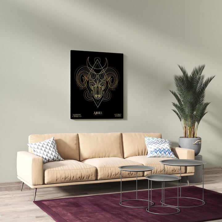 Tablou Zodiac Personalizat Luxury - Berbec - TabloPrint