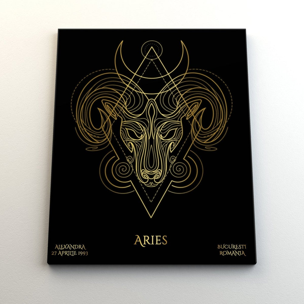 Tablou Zodiac Personalizat Luxury - Berbec - TabloPrint