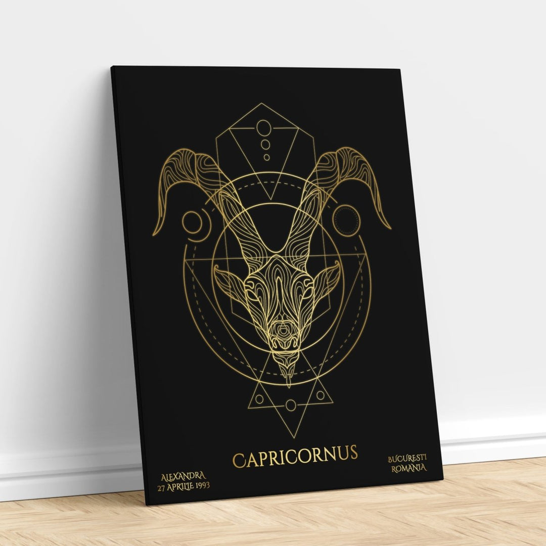 Tablou Zodiac Personalizat Luxury - Capricorn - TabloPrint