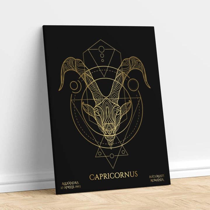 Tablou Zodiac Personalizat Luxury - Capricorn - TabloPrint