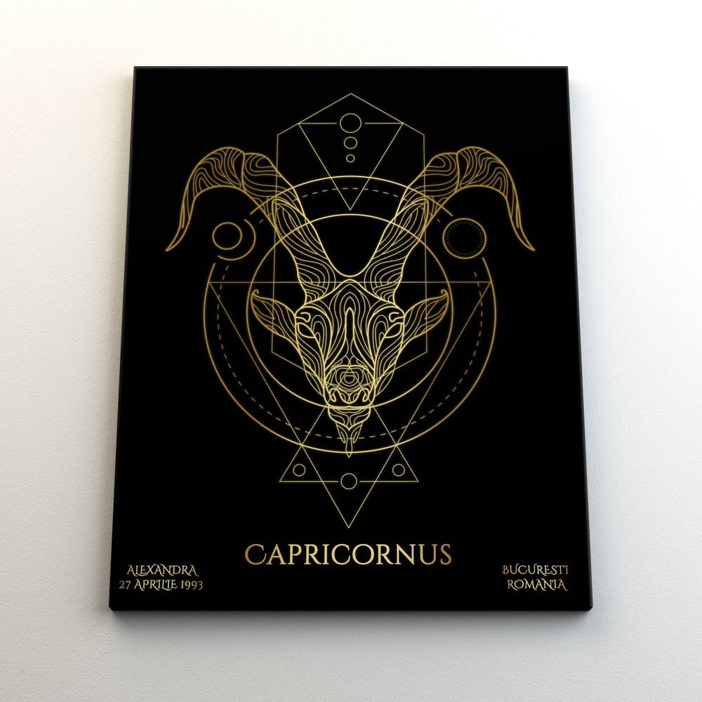 Tablou Zodiac Personalizat Luxury - Capricorn - TabloPrint