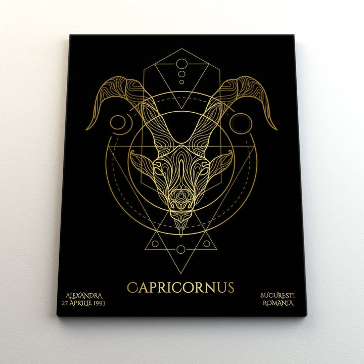 Tablou Zodiac Personalizat Luxury - Capricorn - TabloPrint