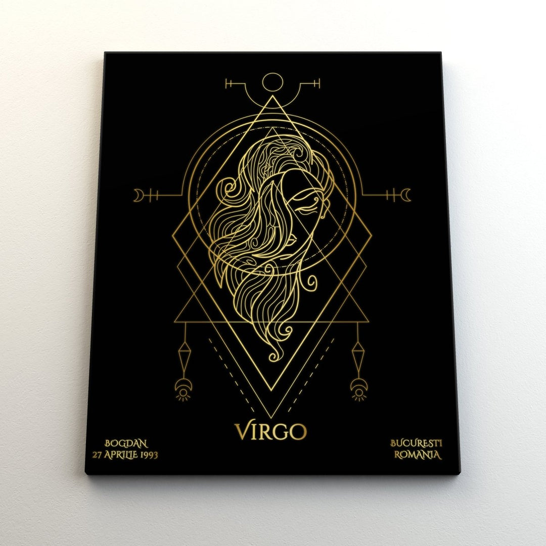 Tablou Zodiac Personalizat Luxury - Fecioara - TabloPrint
