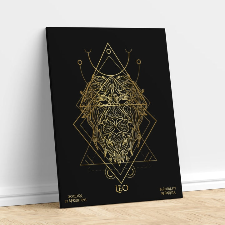 Tablou Zodiac Personalizat Luxury - Leu - TabloPrint