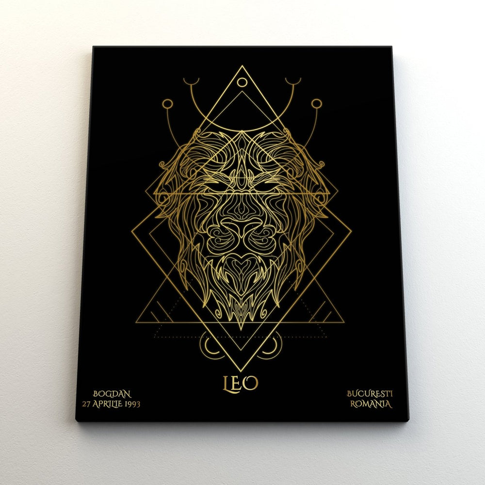 Tablou Zodiac Personalizat Luxury - Leu - TabloPrint