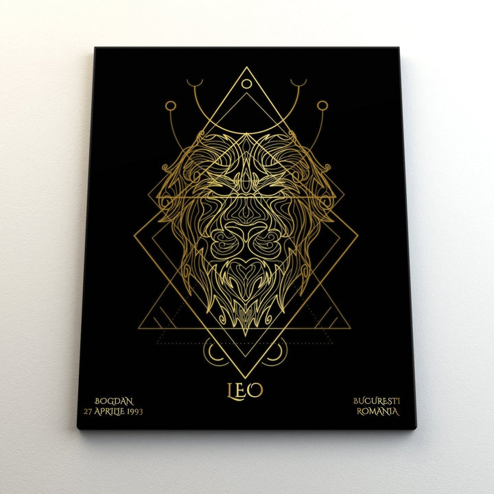 Tablou Zodiac Personalizat Luxury - Leu - TabloPrint