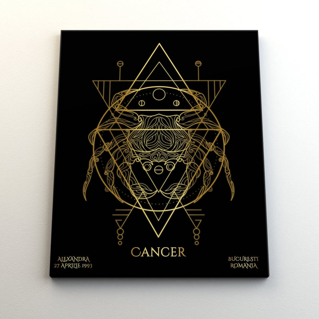 Tablou Zodiac Personalizat Luxury - Rac - TabloPrint