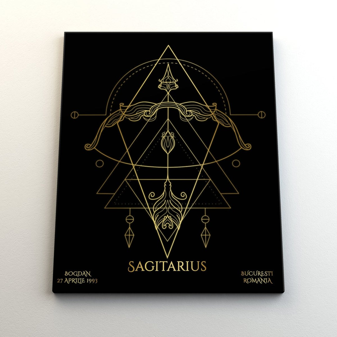 Tablou Zodiac Personalizat Luxury - Sagetator - TabloPrint