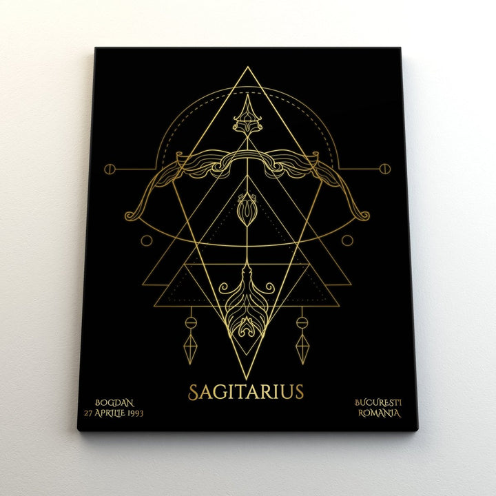 Tablou Zodiac Personalizat Luxury - Sagetator - TabloPrint